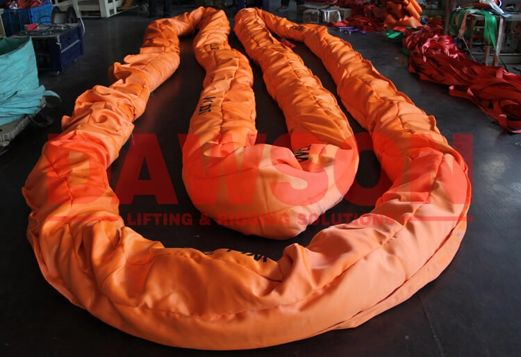 WLL 200T 2.5m Polyester Round Sling 200000KG Lifting Sling- Dawson Group Ltd.