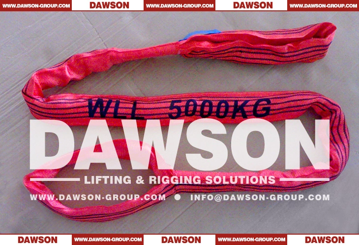WLL 5 TON 5000KG Eye & Eye Round Lifting Slings - Dawson Group Ltd. - China Manufacturer, Supplier, Factory