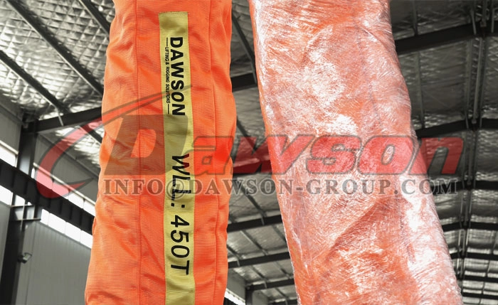 WLL 450T 6M Polyester Round Sling 450000KG Lifting Sling - Dawson Group Ltd. - China Manufacturer, Supplier, Factory