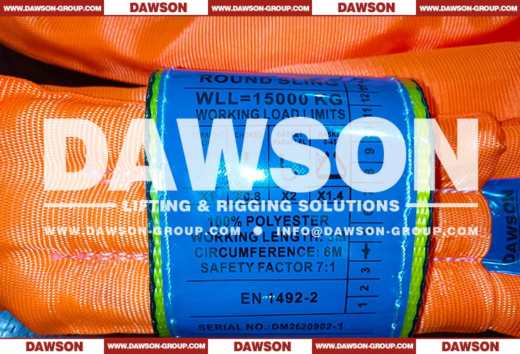 WLL 15T 4m Round lifting sling - Dawson Group Ltd. - China Manufacturer