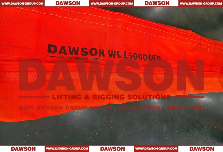 WLL 50 Ton 10m Polyester Heavy Duty Webbing Sling Lifting Sling- Dawson Group Ltd. - China Manufacturer