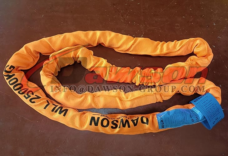 WLL 25T 2.5m Polyester Round Slings 25000KG Lifting Slings - Dawson Group Ltd. - China Manufacturer, Supplier
