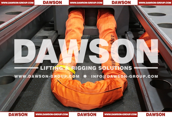 WLL 500T 10M Orange Endless Polyester Round Sling - Dawson Group Ltd.