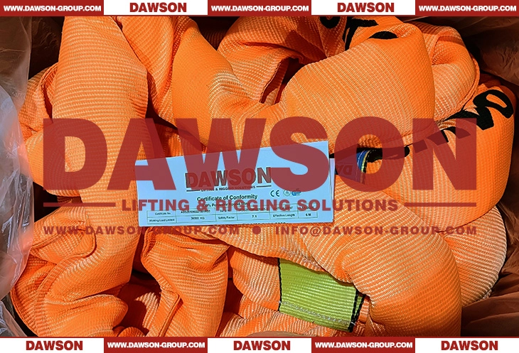 WLL 30T 1m Polyester Round Slings 30000KG Lifting Slings - Dawson Group Ltd.