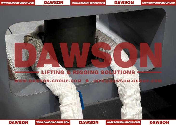 WLL 20T TYSONNEEMA Ultra-high Molecular Weight Polyethylene Synthetic Fiber Endless Round Lifting Sling with HMPE UHMWPE Sling Protection- Dawson Group Ltd. - China Manufacturer, Supplier