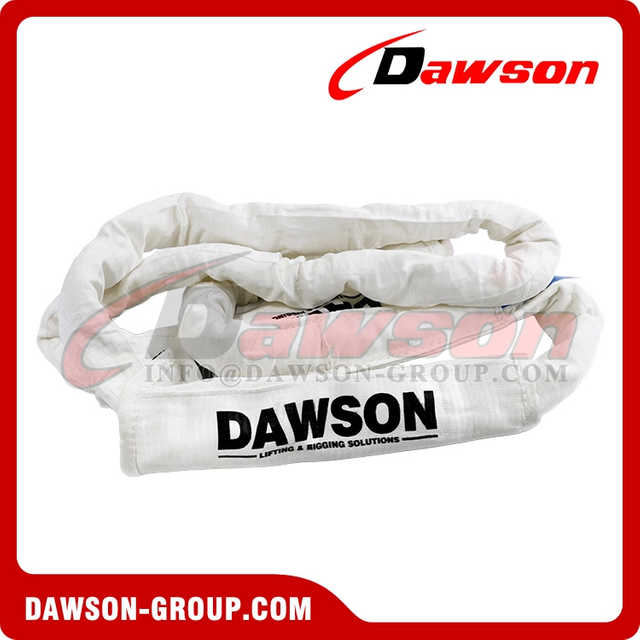WLL 6T Ultra-high Molecular Weight Polyethylene Endless Round Lifting Slings with HMPE/UHMWPE Sling Protection | DAWSON & TYSONNEEMA