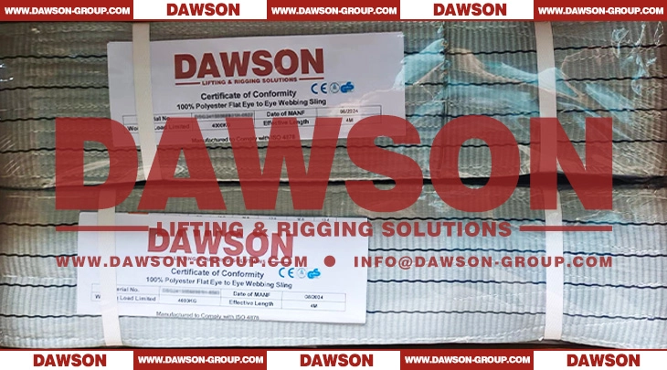 WLL 4 Ton 6m Polyester Webbing Slings- Dawson Group Ltd. - China Manufacturer.