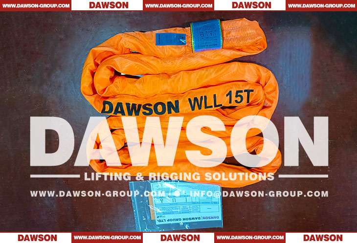 WLL 15T 10m Round lifting sling - Dawson Group Ltd.