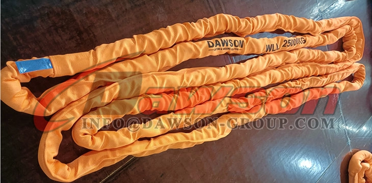 WLL 25T 2m Polyester Round Sling 25000KG Lifting Sling - Dawson Group Ltd. - China Manufacturer