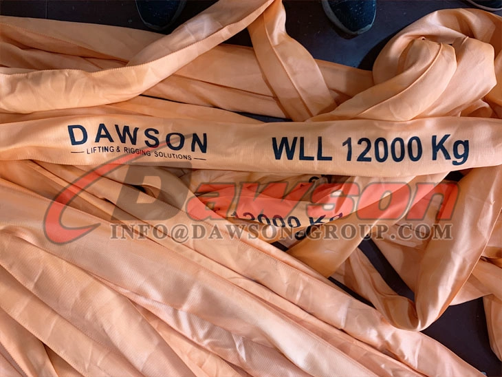 WLL 12T 2m Polyester Round Sling 12000KG Lifting Sling - Dawson Group Ltd. - China Manufacturer, Supplier