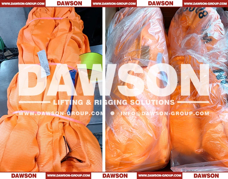 WLL 80T 4m Polyester Round Sling 80000KG Lifting Sling - Dawson Group Ltd.