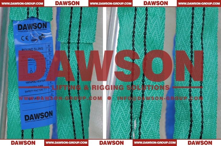 WLL 2T Fishbone Pattern Woven Round Sling Sleeve DAWSON EN1492-2 Polyester Round Sling Sleeve- Dawson Group Ltd. - China Manufacturer.