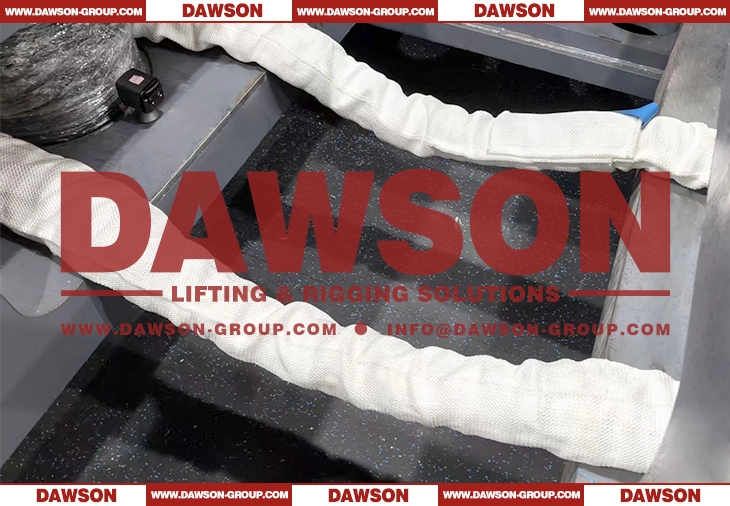 WLL 50T TYSONNEEMA Ultra-high Molecular Weight Polyethylene Synthetic Fiber Endless Round Lifting Slings with HMPE UHMWPE Sling Protection- Dawson Group Ltd. - China Manufacturer, Supplier, Factory