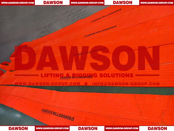 WLL 50 Ton 5m Polyester Heavy Duty Webbing Sling- Dawson Group Ltd. - China Manufacturer, Supplier, Factory