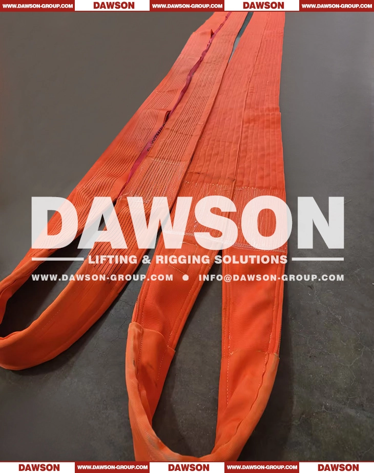 WLL 60 Ton 8m Polyester Heavy Duty Webbing Sling- Dawson Group Ltd.