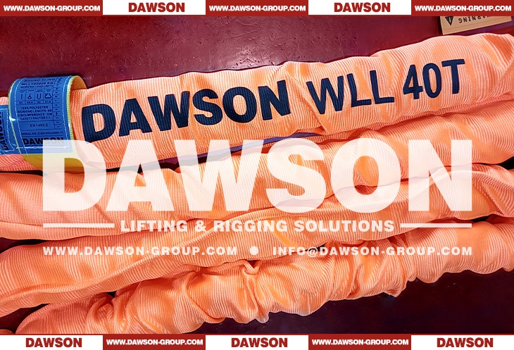 WLL 40T Polyester Round Sling 40000KG Lifting Sling - Dawson Group Ltd. - China Manufacturer, Supplier