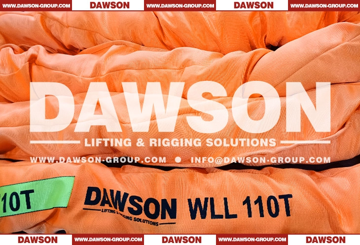 WLL 110T 6m Polyester Round Slings 110000KG Lifting Slings - Dawson Group Ltd. - China Manufacturer