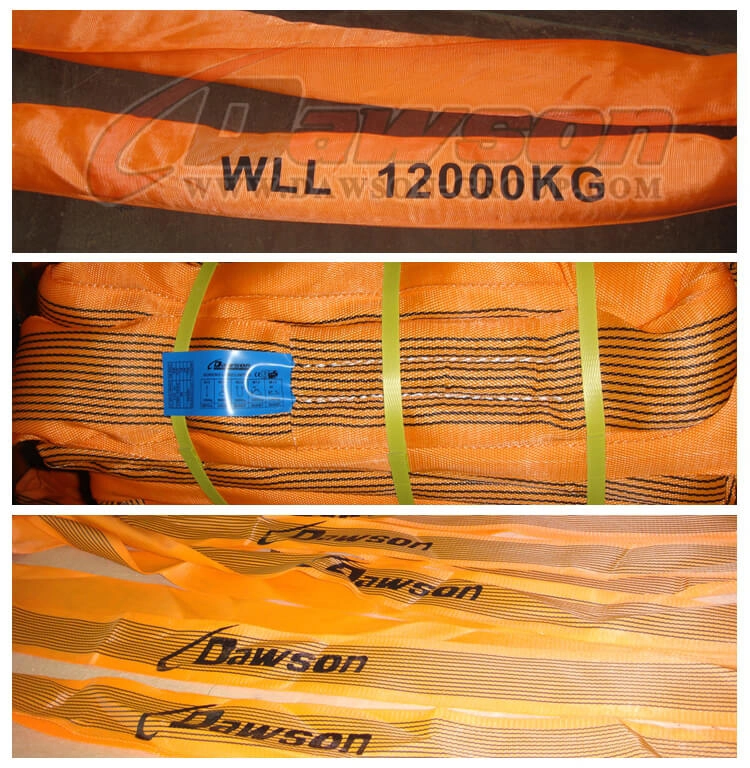 WLL 12T 1m Polyester Round Slings 12000KG Lifting Slings - Dawson Group Ltd.