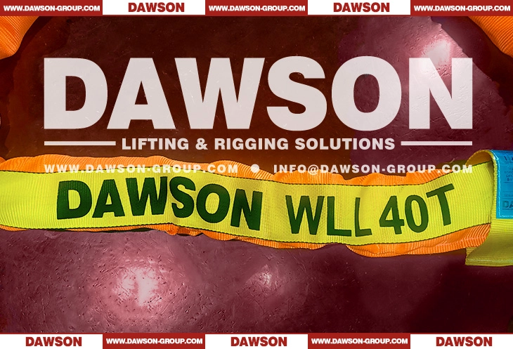 WLL 40T 4m Polyester Round Sling - Dawson Group Ltd.