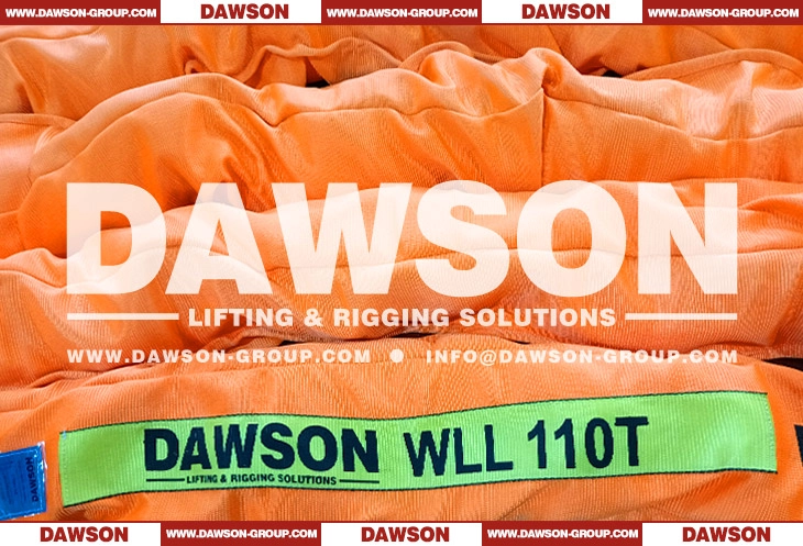 WLL 110T 5m Polyester Round Sling 110000KG Lifting Sling - Dawson Group Ltd. - China Manufacturer, Supplier