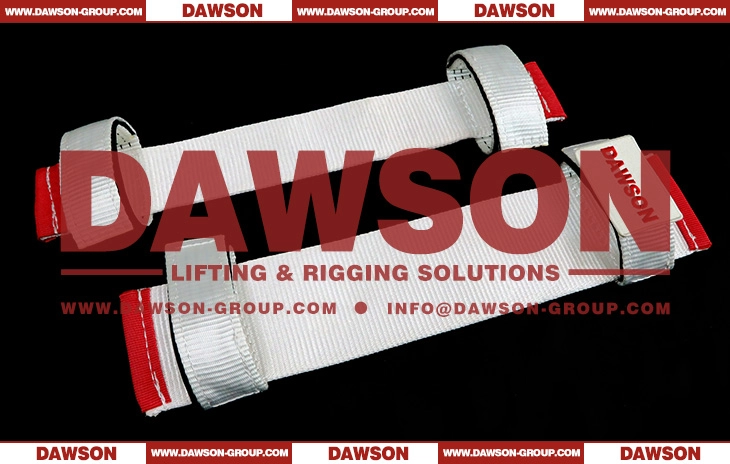 8 Inch (200MM) DAWSON &times; TYSONNEEMA HMPE UHMWPE Synthetic Fiber Corner Protector with 2 Velcro Straps for Round Slings and Webbing Lifting Sling - Dawson Group Ltd.