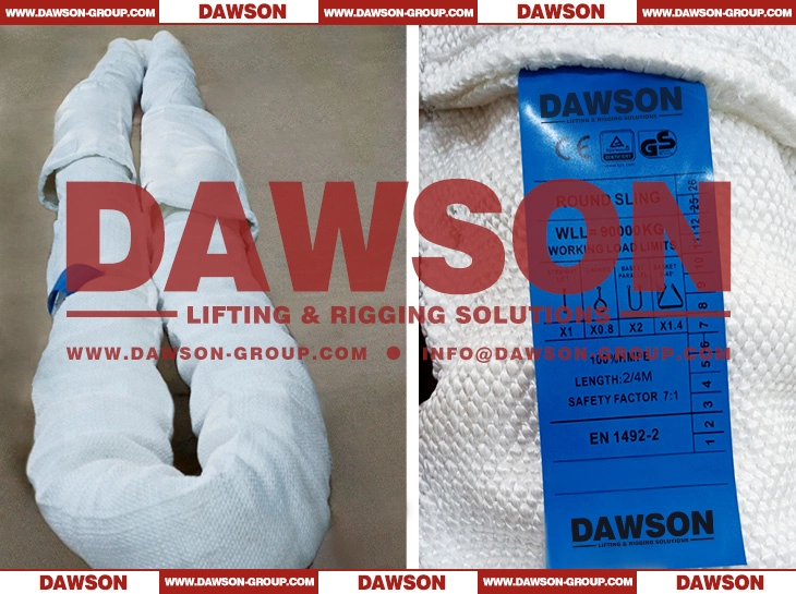 WLL 800T HMPE UHMWPE Heavy Duty Round Lifting Sling - Dawson Group Ltd. - China Manufacturer, Supplier, Factory