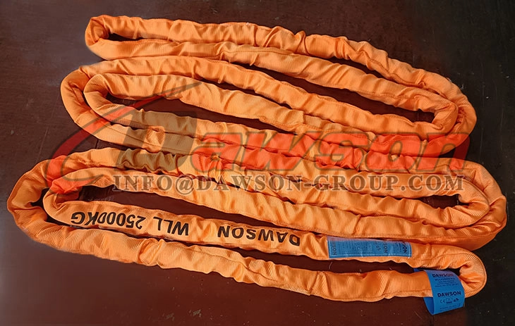 WLL 25T 3m Polyester Round Sling 25000KG Lifting Sling - Dawson Group Ltd. - China Manufacturer, Supplier