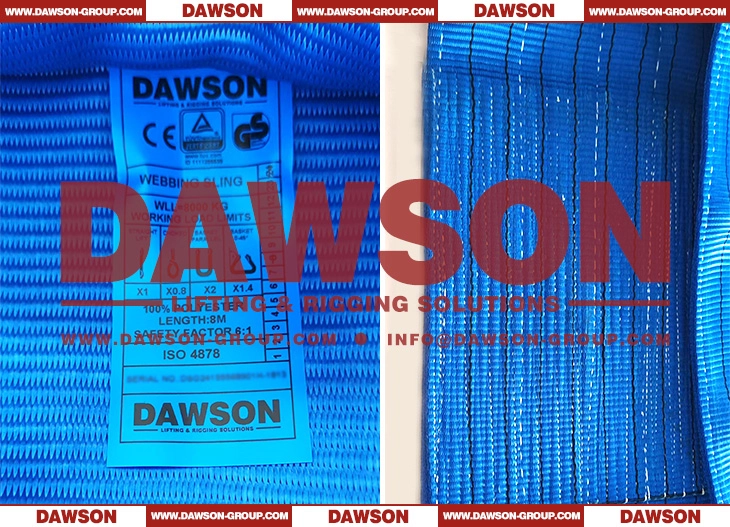 WLL 8 Ton 8m Polyester Webbing Sling - Dawson Group Ltd. - China Manufacturer, Supplier, Factory